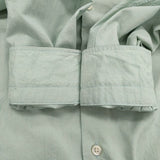 MAATEE & SONS Elizabeth Regular Collar Shirts 定価42900円 MT3103-0601B 長袖シャツ 23SS グリーン マーティーアンドサンズ【中古】4-0614M♪