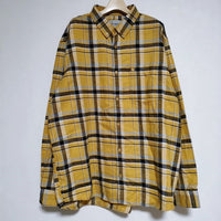 Carhartt L/S Swenson Shirt ボタンダウンチェック ネル 長袖シャツ イエロー メンズ カーハート【中古】4-1225T∞
