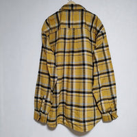 Carhartt L/S Swenson Shirt ボタンダウンチェック ネル 長袖シャツ イエロー メンズ カーハート【中古】4-1225T∞