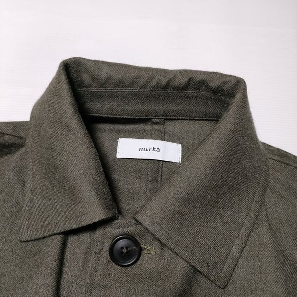 marka SHIRT COAT WOOL SOFT SERGE M21C-06SH01C 定価35200円 ウール ステンカラーコート カ –  ブランド古着の専門店gee,jee（ジージー）