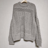 UNUSED Aran Sweater US2369 定価60500円 アランセーター ニット グレー メンズ アンユーズド【中古】4-0829T∞