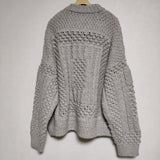 UNUSED Aran Sweater US2369 定価60500円 アランセーター ニット グレー メンズ アンユーズド【中古】4-0829T∞