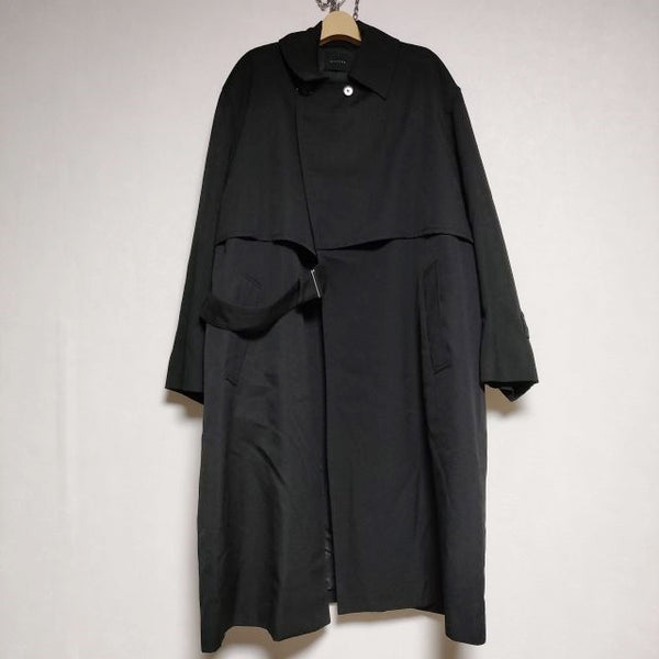 Wizzard TIELOCKEN COAT タイロッケン ウール トレンチコート ブラック メンズ ウィザード【中古】4-0824A∞