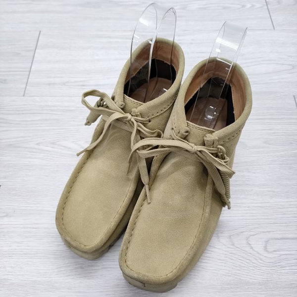 Clarks/BEAMS BEAMS別注 Wallabee BtBGTX サイズ40 スエード シューズ・靴 ベージュ メンズ クラークス/ビームス【中古】4-0718G◎