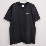 WTAPS MON TEE 221PCDT-ST05S サイズ2 バックプリント ロゴ 半袖Ｔシャツ カットソー ブラック メンズ ダブルタップス【中古】4-0818S♪