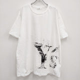 Y's 未使用品 COTTON JERSEY HALF SLEEVE Y'S LOGO T サイズ4 ユニセックス 半袖Ｔシャツ 24SS ホワイト ワイズ/Yohji【中古】4-0630S♪