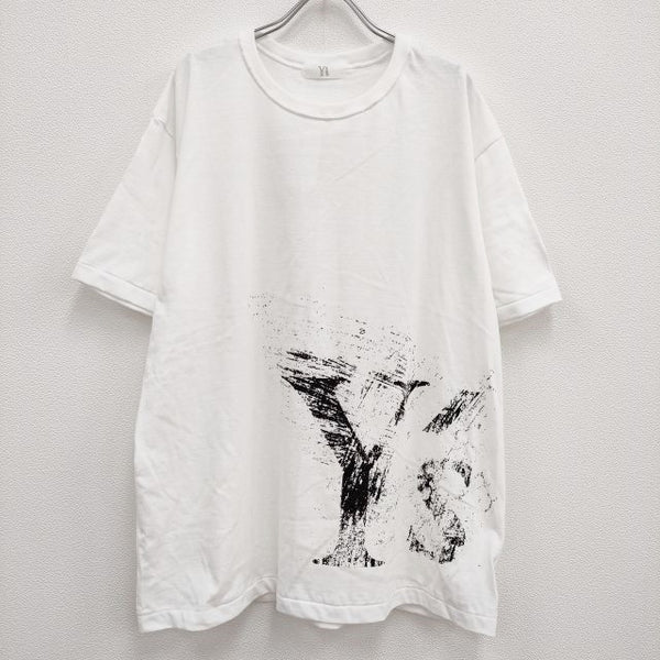 Y's 未使用品 COTTON JERSEY HALF SLEEVE Y'S LOGO T サイズ4 ユニセックス 半袖Ｔシャツ 24SS ホワイト ワイズ/Yohji【中古】4-0630S♪