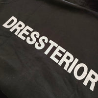 DRESSTERIOR 新品 プレスコットン バックプリントパーカー 定価18700円 サイズM パーカー ブラック メンズ ドレステリア【中古】4-0901M△