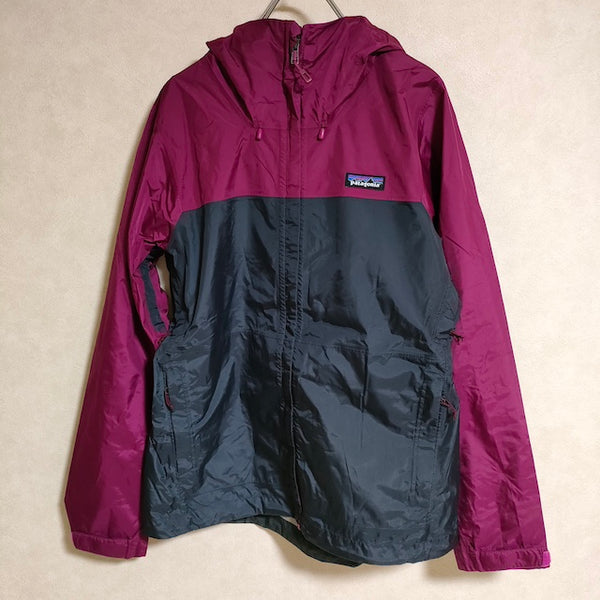 patagonia Torrent shell Jacket 83807FA17 トレントシェル サイズS ナイロンジャケット グレー パープル レディース パタゴニア【中古】4-0909M△