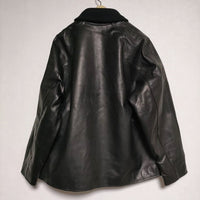 semoh Horese Leather Pharaoh Jacket 定価170500円 馬革 レザー ジャケット 23AW ブラック メンズ セモー【中古】4-1111A∞