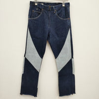 77circa 新品 circa make AJ cutback denim pants 定価31900円 加工 リメイク 32 デニムパンツ ブルー メンズ ナナナナサーカ【中古】4-0810G♪