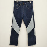 77circa 新品 circa make AJ cutback denim pants 定価31900円 加工 リメイク 32 デニムパンツ ブルー メンズ ナナナナサーカ【中古】4-0810G♪