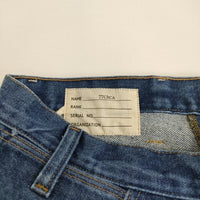 77circa 新品 circa make AJ cutback denim pants 定価31900円 加工 リメイク 30 デニムパンツ ブルー メンズ ナナナナサーカ【中古】4-0810G♪