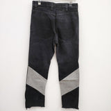 77circa 新品 circa make AJ cutback denim pants 定価31900円 加工 リメイク 32 デニムパンツ ブラック メンズ ナナナナサーカ【中古】4-0810G♪