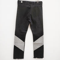 77circa 新品 circa make AJ cutback denim pants 定価31900円 加工 リメイク 34 デニムパンツ ブラック メンズ ナナナナサーカ【中古】4-0810G♪