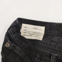 77circa 新品 circa make AJ cutback denim pants 定価31900円 加工 リメイク 34 デニムパンツ ブラック メンズ ナナナナサーカ【中古】4-0810G♪