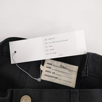 77circa 新品 circa make polyester ge3 pants 定価37400円 加工 リメイクパンツ 32 cm23ss-09 ブラック メンズ ナナナナサーカ【中古】4-0810M♪