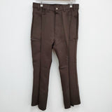 77circa 新品 circa make polyester ge3 pants 定価37400円 加工 リメイクパンツ 34 cm23ss-09 ブラウン メンズ ナナナナサーカ【中古】4-0810M♪