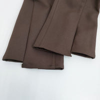 77circa 新品 circa make polyester ge3 pants 定価37400円 加工 リメイクパンツ 34 cm23ss-09 ブラウン メンズ ナナナナサーカ【中古】4-0810M♪