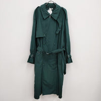 tac:tac 新品 TRENCH MESH COAT 定価86900円 パンチング M 製品加工 TA11-ZA021 トレンチコート グリーン メンズ タクタク【中古】4-0810M♪