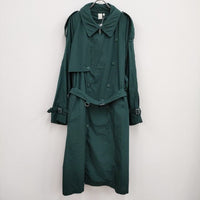 tac:tac 新品 TRENCH MESH COAT 定価86900円 パンチング L 製品加工 TA11-ZA021 トレンチコート グリーン メンズ タクタク【中古】4-0810M♪