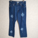 TTT_MSW Palm Tree denim  加工 ジーンズ TTT-2022SS-PT02 デニムパンツ 2022SS ブルー メンズ ティー【中古】4-0901G△