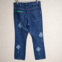 TTT_MSW Palm Tree denim  加工 ジーンズ TTT-2022SS-PT02 デニムパンツ 2022SS ブルー メンズ ティー【中古】4-0901G△