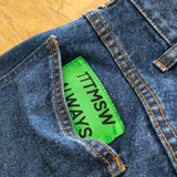 TTT_MSW Palm Tree denim  加工 ジーンズ TTT-2022SS-PT02 デニムパンツ 2022SS ブルー メンズ ティー【中古】4-0901G△