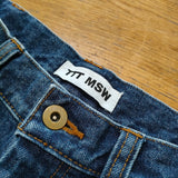 TTT_MSW Palm Tree denim  加工 ジーンズ TTT-2022SS-PT02 デニムパンツ 2022SS ブルー メンズ ティー【中古】4-0901G△