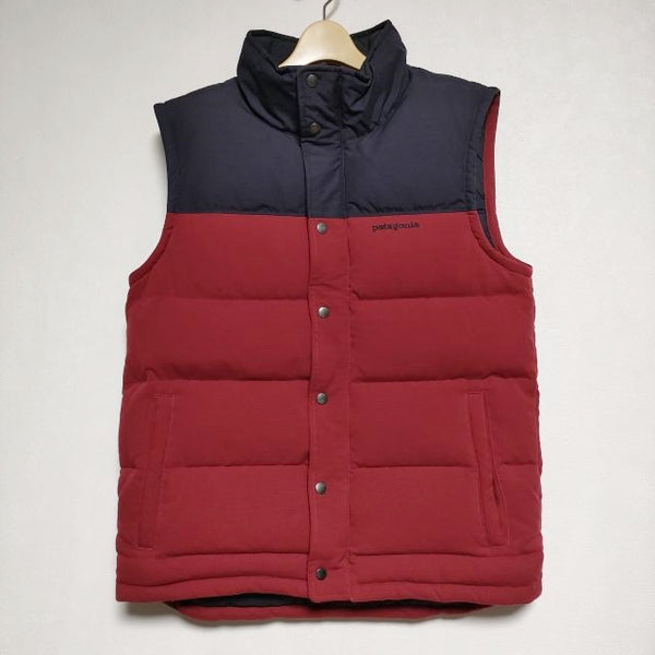 patagonia BIVY DOWN VEST 27585 FA13 ダウンベスト パープル レッド メンズ パタゴニア【中古】4-1028T∞