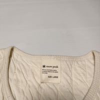 snow peak Natural Warm Stretch Vest JK-22AU114 ナチュラル ウォーム ストレッチ ベスト アイボリー メンズ スノーピーク【中古】4-1028T∞