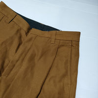 Dickies/UNUSED UW1056 Dickies Slacks BLACK TCツイル生地 ポリコットン スラックス ワーク パンツ ブラウン メンズ ディッキーズ/アンユーズド【中古】4-1019G∞