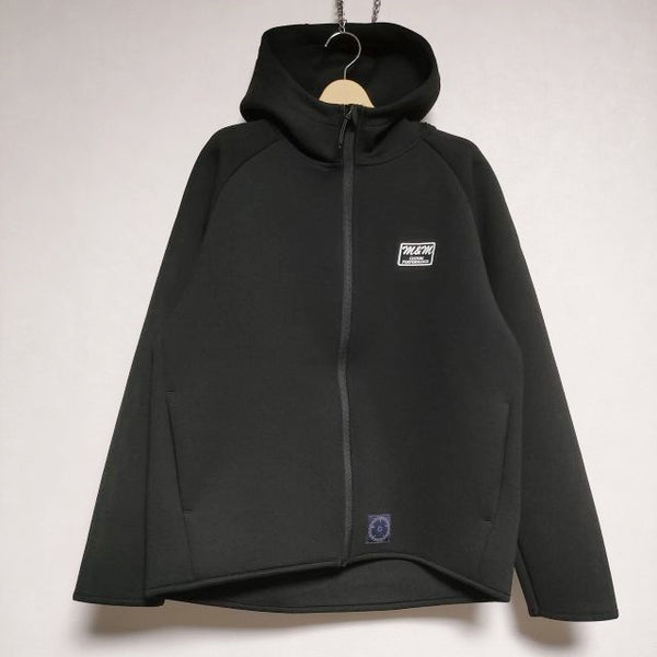 M&M CARDBOARD KNIT FULL ZIP PARKA パーカー ブラック メンズ エムアンドエム【中古】4-1016M∞