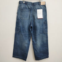 Graphpaper 新品 Selvage Denim Cargo Pants(DARK FADE) GM233-40182DB 定価37400円 2 デニムパンツ ブルー グラフペーパー【中古】4-0818G♪