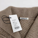 AURALEE 新品 BABY CASHMERE KNIT CARDIGAN A23AC01BC 定価88000円 5 カシミヤ カーディガン 23AW ベージュ メンズ オーラリー【中古】4-0814T♪