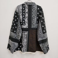 Children of the discordance 新品 BANDANA PATCHWORK CONCHO JACKET カーディガン ブラック チルドレンオブザディスコーダンス【中古】4-0818M♪