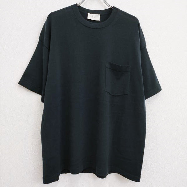 HERILL 新品 Cotton Pocket Tee 23-080-HL-8210-1 定価30800円 サイズ2 半袖 ニット ネイビー系 メンズ ヘリル【中古】4-0818S♪