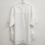 Graphpaper Broad S/S Oversized Regular Collar Shirt GM221-50113B 定価25300円 半袖シャツ ホワイト メンズ グラフペーパー【中古】4-0818S♪