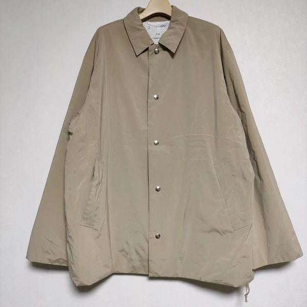 ATON Ventile Suede Coach Jacket ブルゾン コーチ ジャケット ベージュ メンズ エイトン【中古】4-1010M∞