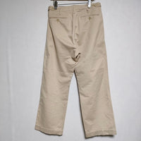 AURALEE WASHED FINX CHINO PANTS A9AP01CN コットン サイズ4 チノパンツ ライトベージュ メンズ オーラリー【中古】4-1019G∞