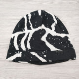 ARC'TERYX Lightweight Grotto Toque コットン混 帽子 ニットキャップ ブラック ホワイト レディース アークテリクス【中古】4-0904G◎