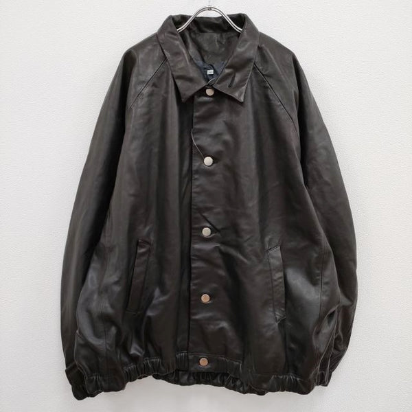 ISSUETHINGS 新品 Lether Jacket 定価181500円 レザー ジャケット 24SS ブラック メンズ イシューシングス【中古】4-0814T♪#