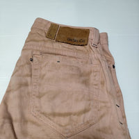 DIESEL THAVAR SLIM SKINNY サイズ30 加工 ジーンズ デニムパンツ ピンク メンズ ディーゼル【中古】4-1019G∞