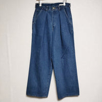 markaware 1 TACK WIDE JEANS ジーンズ A17C14PT02C デニムパンツ ネイビー メンズ マーカウェア【中古】4-1019G∞