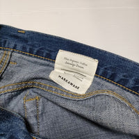 markaware 1 TACK WIDE JEANS ジーンズ A17C14PT02C デニムパンツ ネイビー メンズ マーカウェア【中古】4-1019G∞