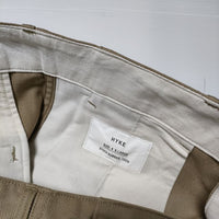 HYKE T/C TWILL ARMY CHINOS 13234 定価26400円 センタープレス チノパンツ ベージュ メンズ ハイク【中古】4-1019G∞