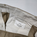 HYKE T/C TWILL ARMY CHINOS 13234 定価26400円 センタープレス チノパンツ ベージュ メンズ ハイク【中古】4-1019G∞