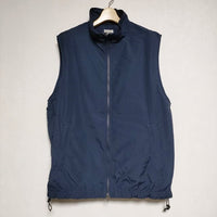 Steven Alan COTTON NYLON ZIP STAND VEST ジップ ベスト 23AW ネイビー メンズ スティーブンアラン【中古】4-1111M∞