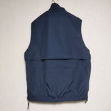 Steven Alan COTTON NYLON ZIP STAND VEST ジップ ベスト 23AW ネイビー メンズ スティーブンアラン【中古】4-1111M∞