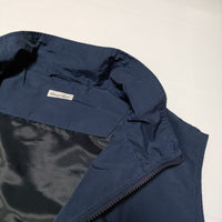 Steven Alan COTTON NYLON ZIP STAND VEST ジップ ベスト 23AW ネイビー メンズ スティーブンアラン【中古】4-1111M∞